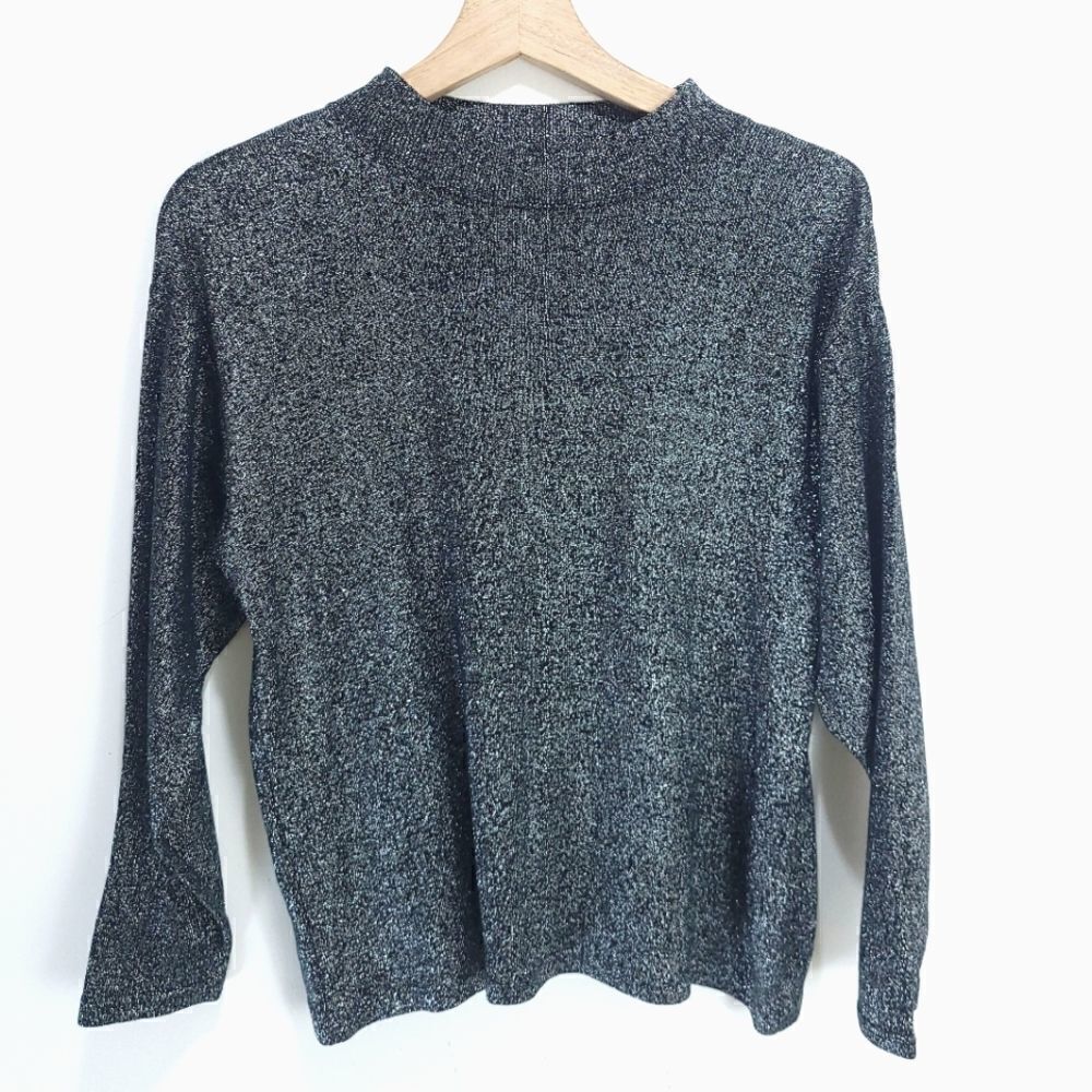 Vintage Silver Sparkly Sweater  